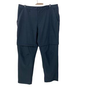 The North‎ Face Convertible Pants Men's 40x32 Nylon Hiking Black Outdoor